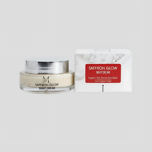 Marcelley by M – Saffron Glow Night Cream | Brighten Skin, Reduce Dark Spots & Radiate a Youthful Glow"