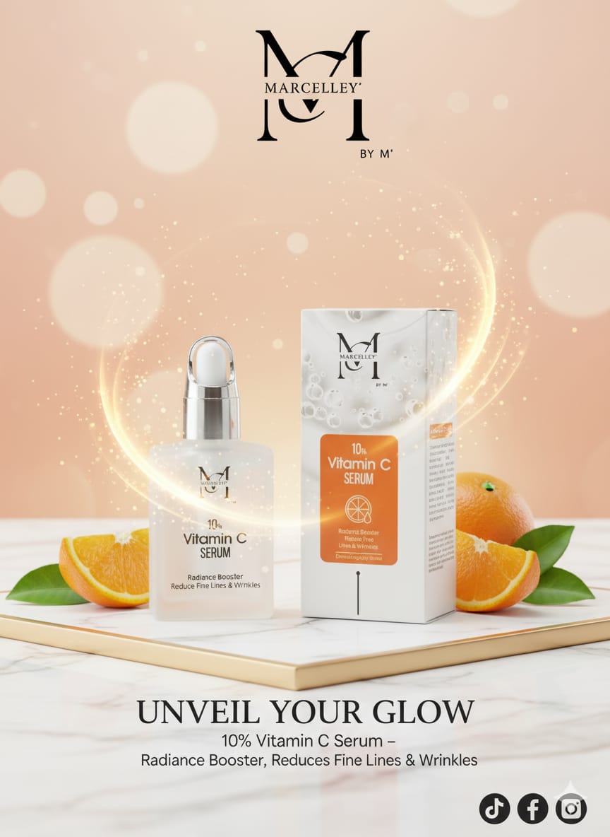 Marcelley by M 10% Vitamin C Serum – Brightening, Anti-Aging, and Radiance Booster