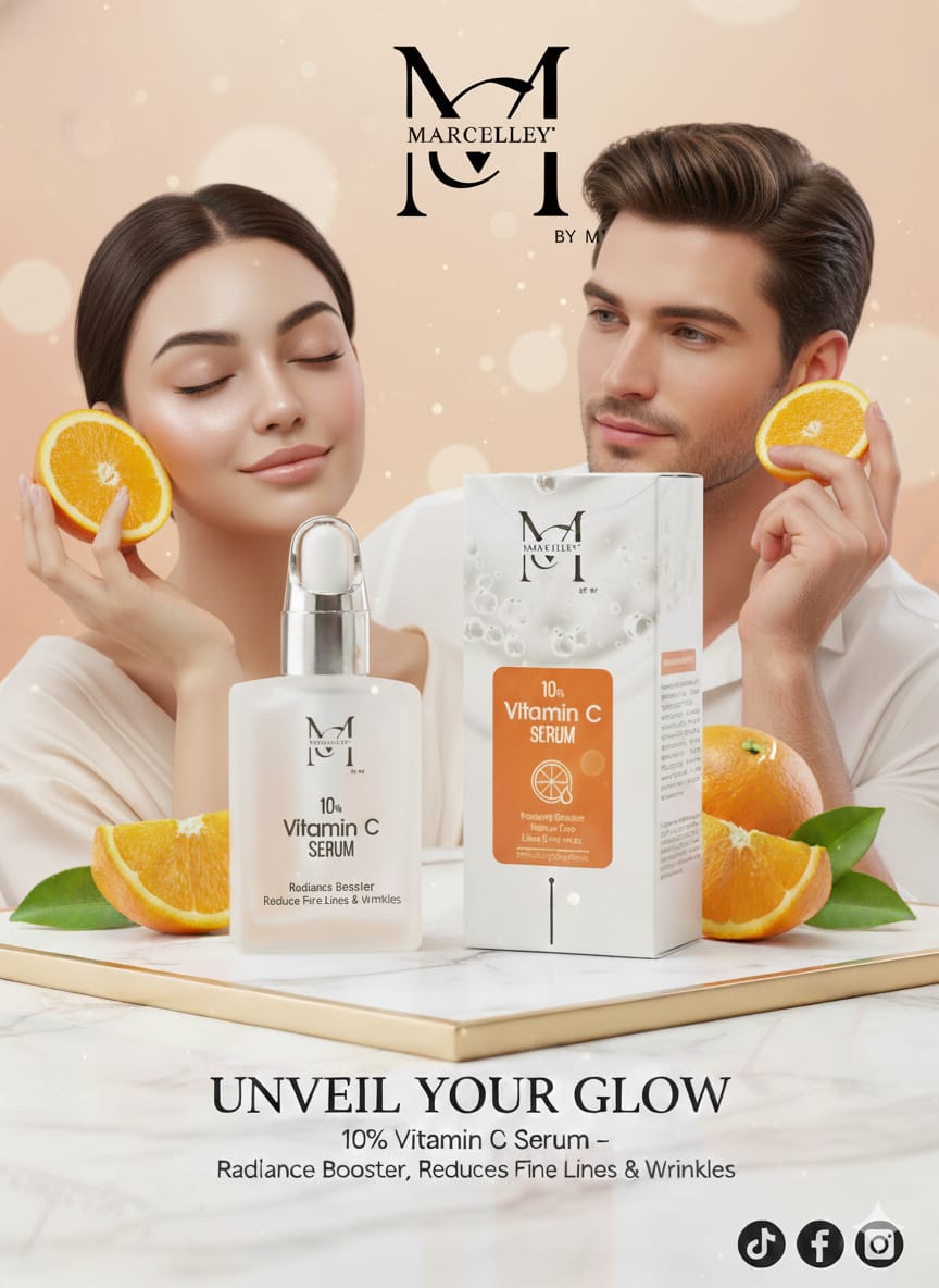 Marcelley by M 10% Vitamin C Serum – Brightening, Anti-Aging, and Radiance Booster