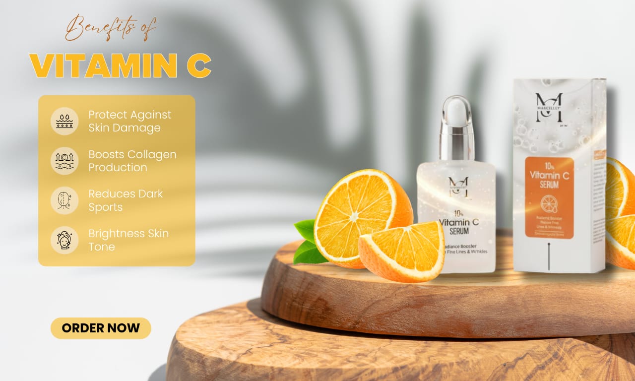 Marcelley by M 10% Vitamin C Serum – Brightening, Anti-Aging, and Radiance Booster